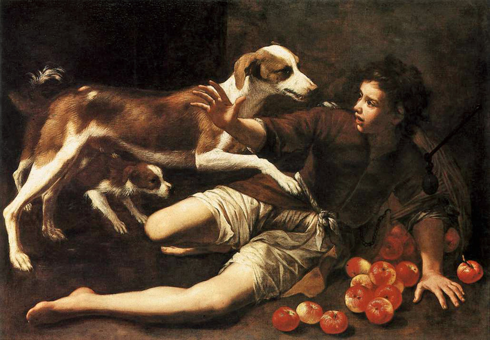 fallen apple basket